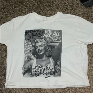 marilyn monroe cropped shirt